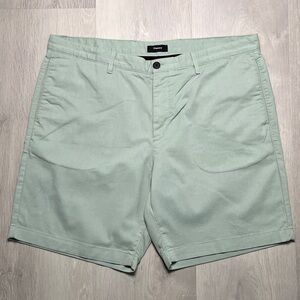 THEORY MINT GREEN SHORTS FLAT FRONT CHINO PREPPY MENS 38